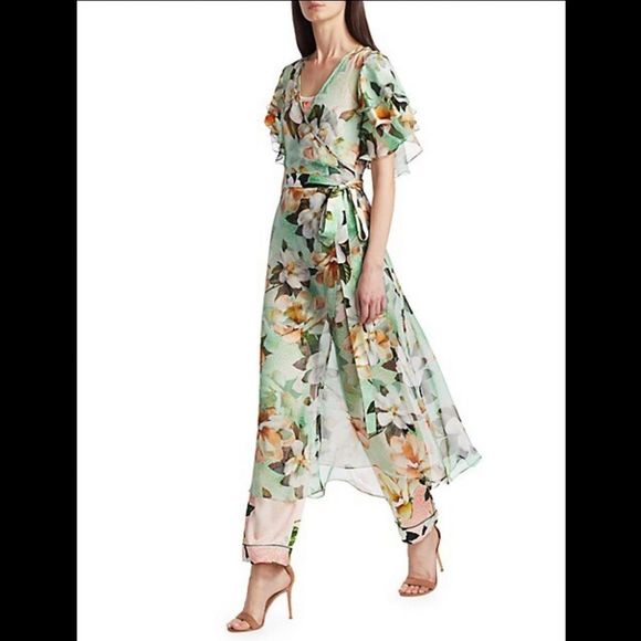 ADRIANA IGLESIAS Other - ADRIANA IGLESIAS Aman Robe - Mint/Leopard/Orchid
